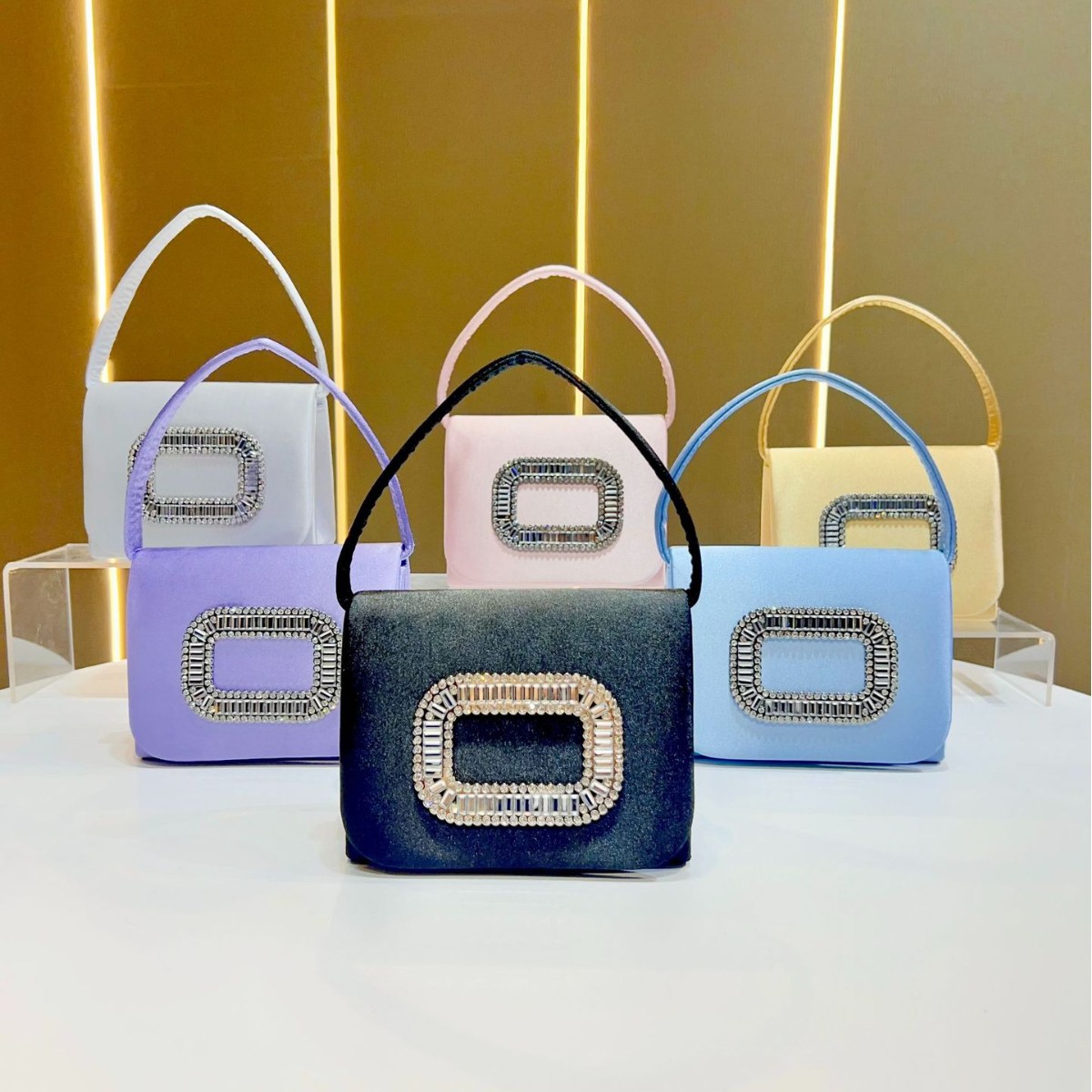 Women Bags On Sale - Luxury Mini Square Handbag Women’s Diamond