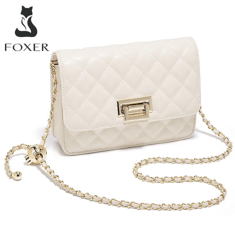 FOXER 2026 Women White Quilted - Women Bags 2026 Trends recension och pris