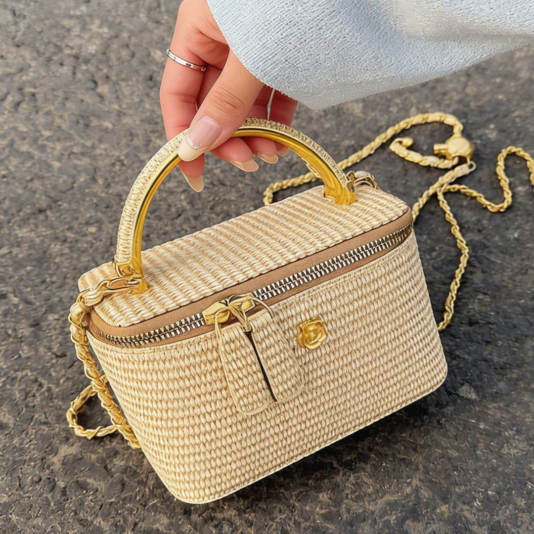 2026 New Woven Pattern Box Bag - Women Bags 2026 Trends recension och pris