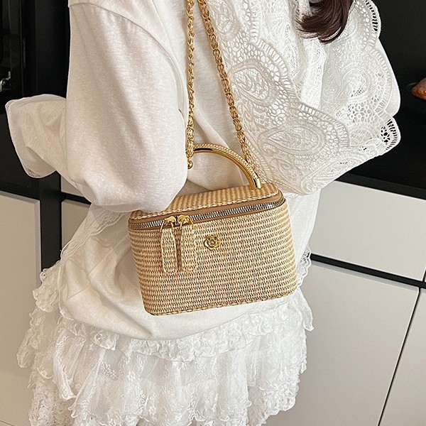 2026 New Woven Pattern Box Bag - Women Bags 2026 Trends recension och pris